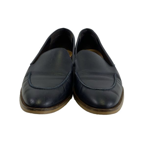 Everlane Modern Loafer Navy Italian Leather Slip On Flats Pointed Toe Womens 9 - Picture 3 of 12